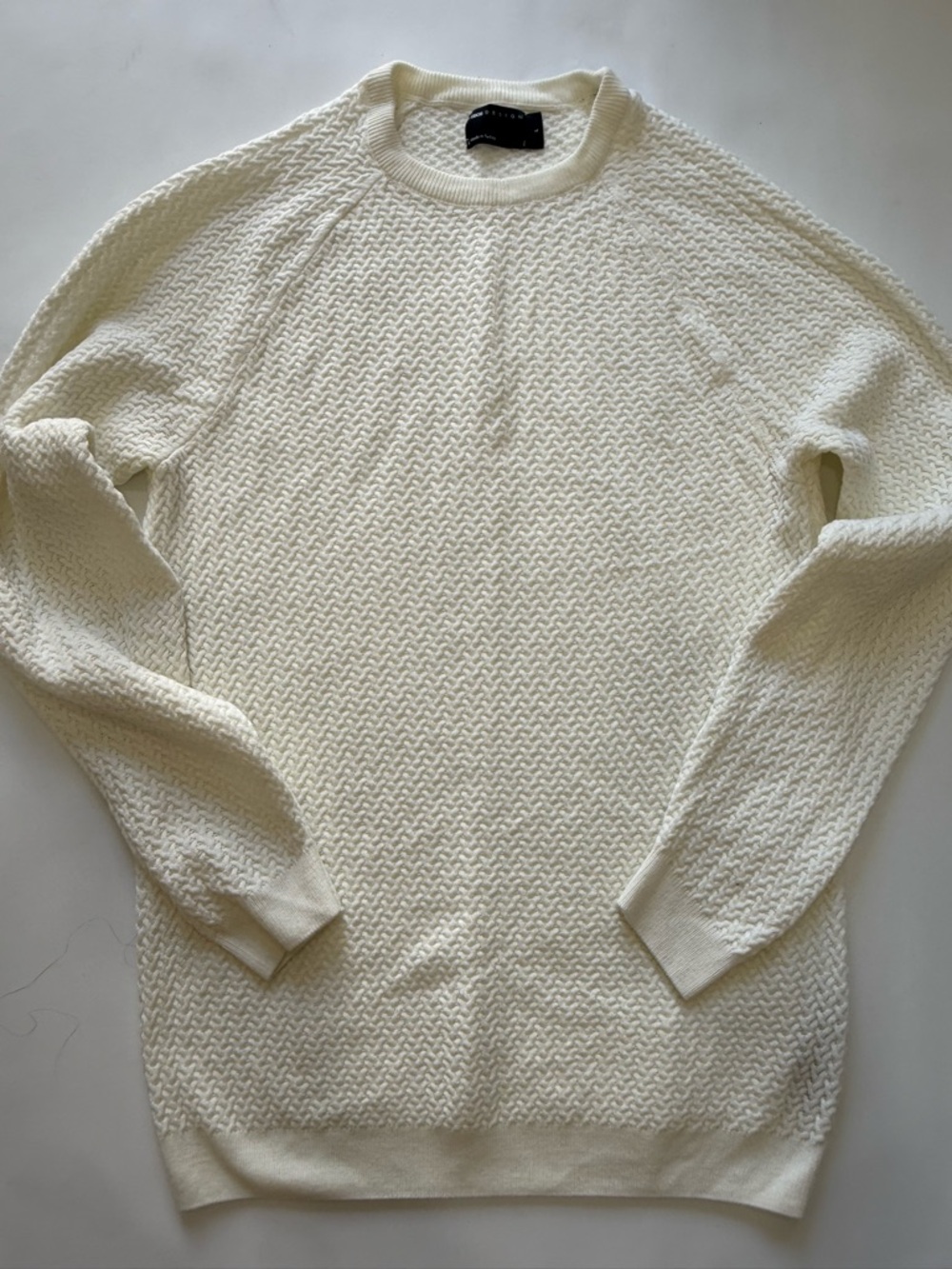 ASOS Cream Textured Knit Sweater